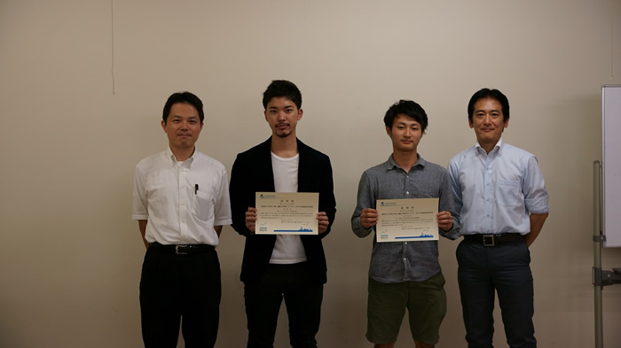 中村君がH28春学期ROUTE成果発表会にて優秀賞を受賞しました.