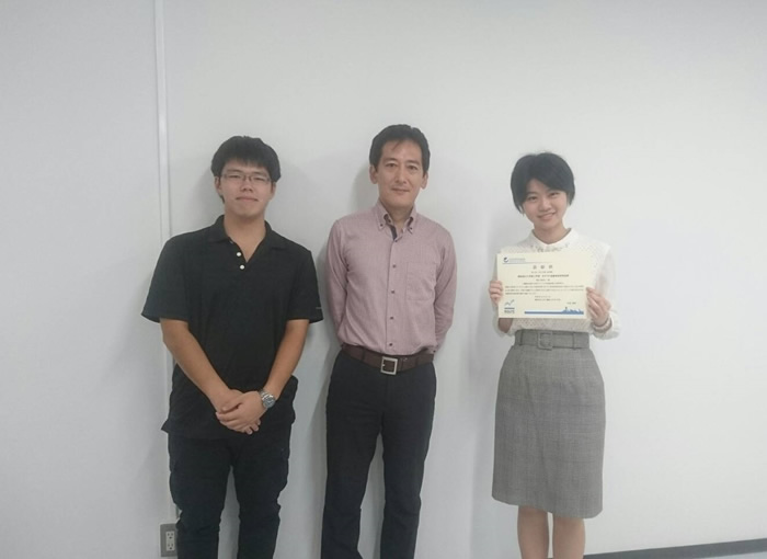 田後君,棗田さんがH30春学期ROUTEを無事終了しました(棗田さんは優秀賞を受賞).
