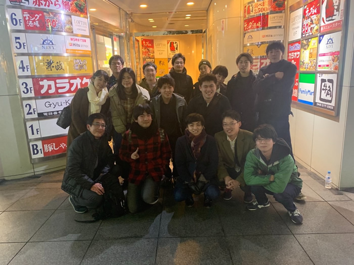 研究室忘年会兼OB会を開催しました.